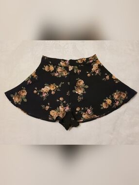 Sugar Thrillz Black Floral Shorts